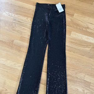Black Sequin Pants ZARA